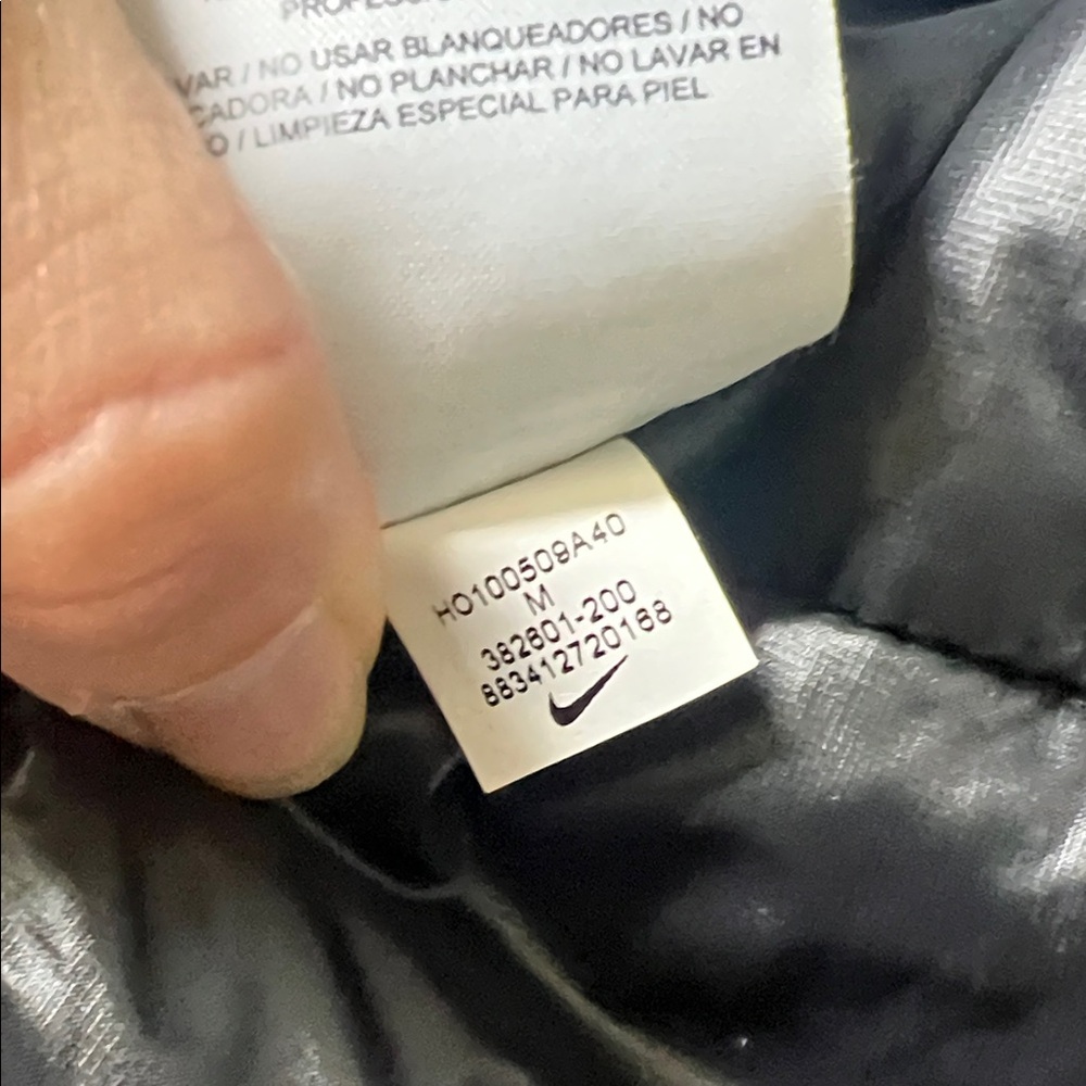 Nike NSW Destroyer Bomber Wool and leather jacket - Picture 3 of 8